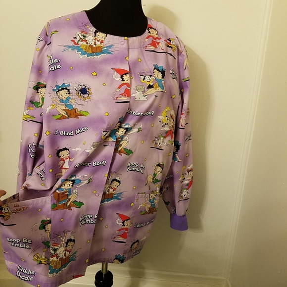 Scrub top smock Betty Boop - Picture 6 of 8